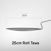Artisan Hybrid Triply Roti Tawa | Tawa Induction Base, Non Stick Pan - Scratch Resistant 25 Cm